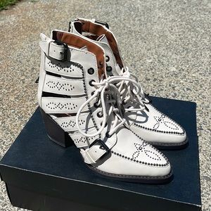 Coach paisley studs cutout bootie